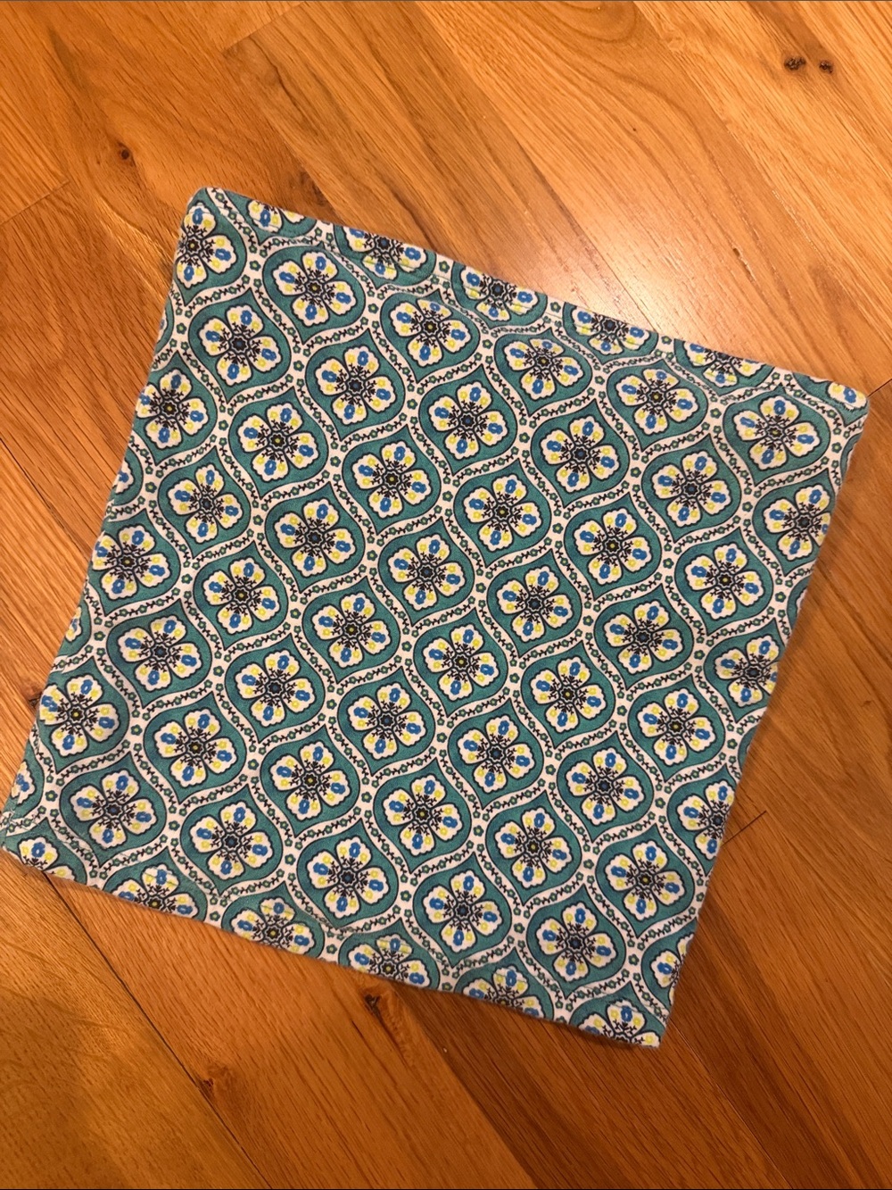 Old Navy Teal and Blue Floral Tube Top Size S